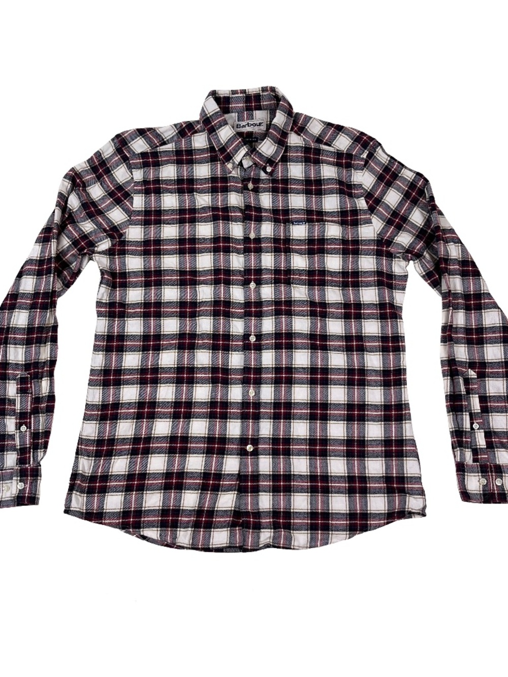 Barbour Plaid Button Down Shirt Tailored Fit